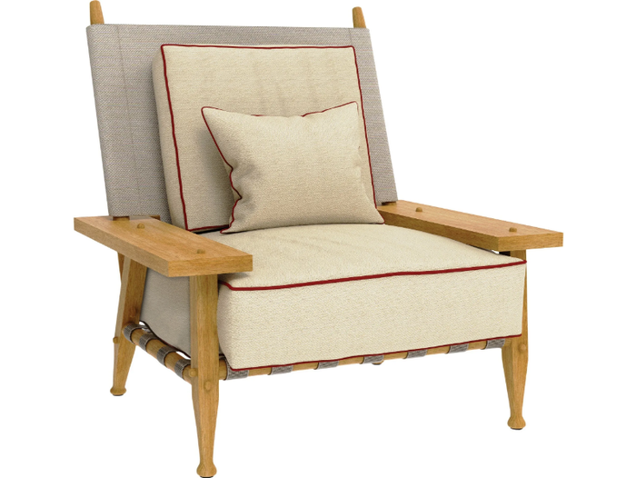 SERENGETI - Teak garden armchair with armrests _ JANUS et Cie